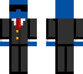 plain blue+suit