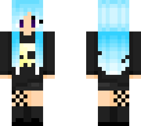 blue hair girl