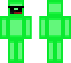 cool green blob of block