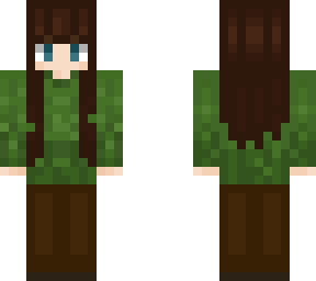 green sweater