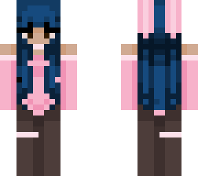 pink blue hair bunny gyal