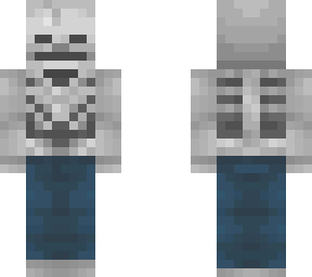 skeleton wearing jeans