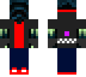 warden in a wither storm vest/hoodie