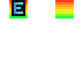 e rainbow head