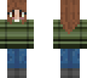 green striped sweater