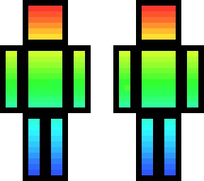 rainbow black outline