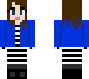 the bluish jacket & white stripe dress xx
