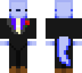 flower in a suit