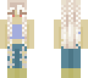 made skin with hair base made by silverfillybases