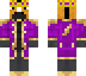 royal horse in purple attire