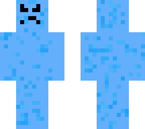 the angry blue man