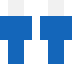 blue and white