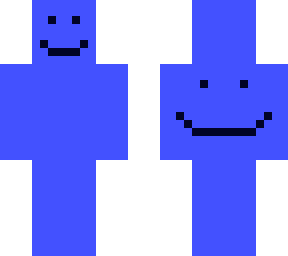 blue smiley man