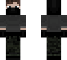 camo pants & hood
