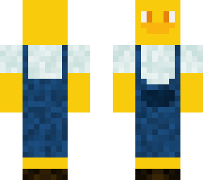 ducky in overalls