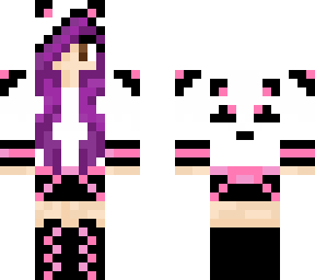 pink panda girl by emma337 recolour