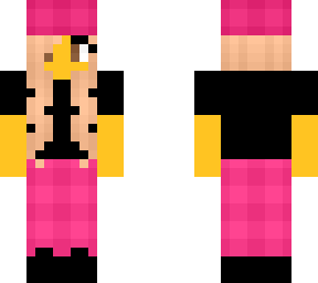 female - pink n black - pink hat