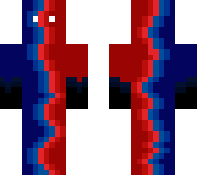 red & blue skin