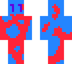 red guy blue splash