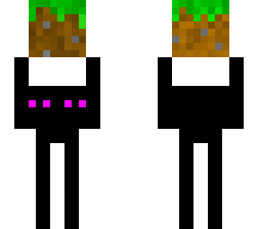 enderman with grass block