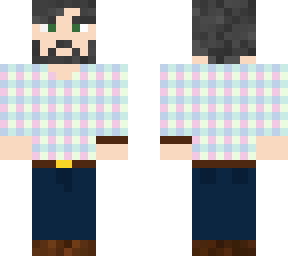 old man easter plaid shirt