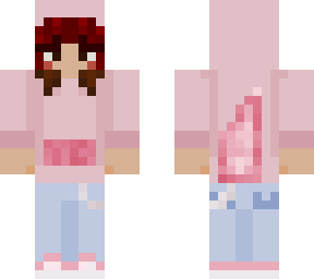 red hair axolotl girl