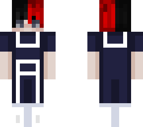 shoto todoroki with black hair