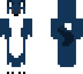 Simple Blue Wolf | Minecraft Skin