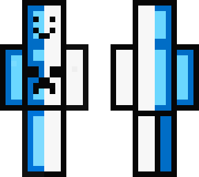skin white blue