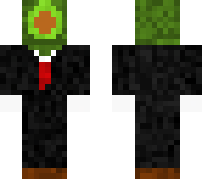 avocado in suit