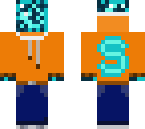 orange hoodie and jeans
