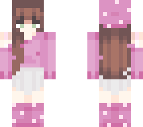 pink mushroom girl