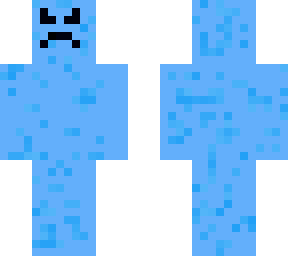 the angry blue man
