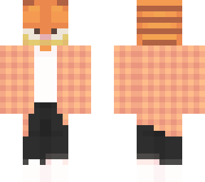garfield flannel orange