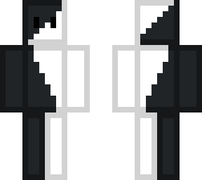 black and white