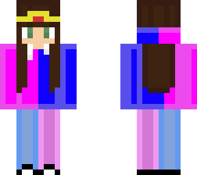 direriver in a pink & blue hoddie