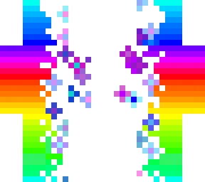 half rainbow half flower's