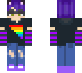 purple haired nerd