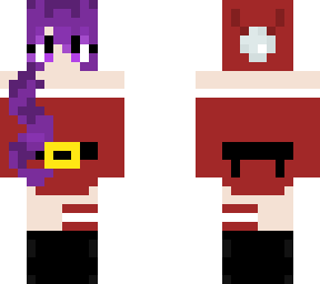 purple santa girl