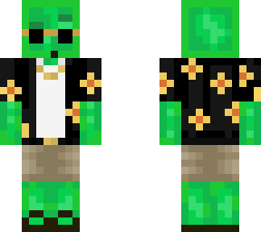 skin with hawaiian shirt