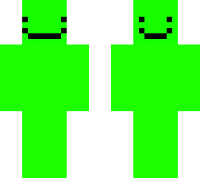 blob green face up
