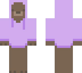 bear in a purple hoodie