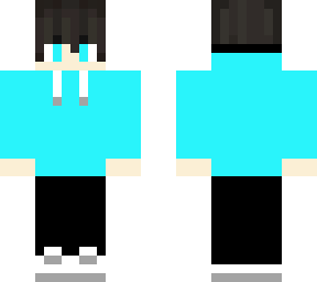 cyan hoodie and eye sorty