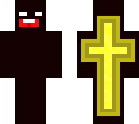 guy with cross on his back