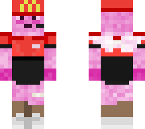 pink fluffy mcdonalds worker