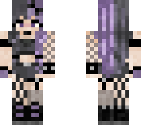 gothic skin purple and black