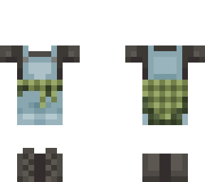 overalls and tied flannel ob 1.3 green