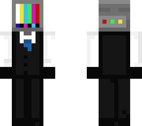 tv head (with blue tie)