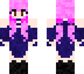girl with pink hair