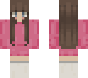 pink hoodie girl